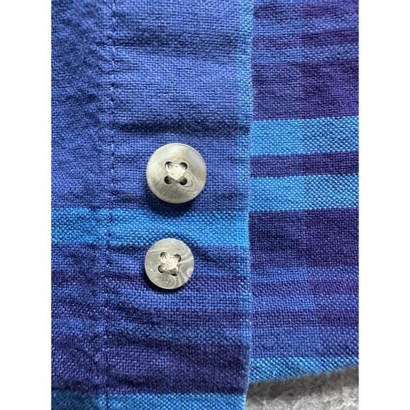 Wrangler‎ 20X Shirt Mens Medium Blue Plaid Button Down Western Cowboy Casual - Picture 5 of 10